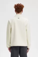 Fred Perry Zip Through Borg Fleece Men’s Sweatshirts Beige KGYHV5317